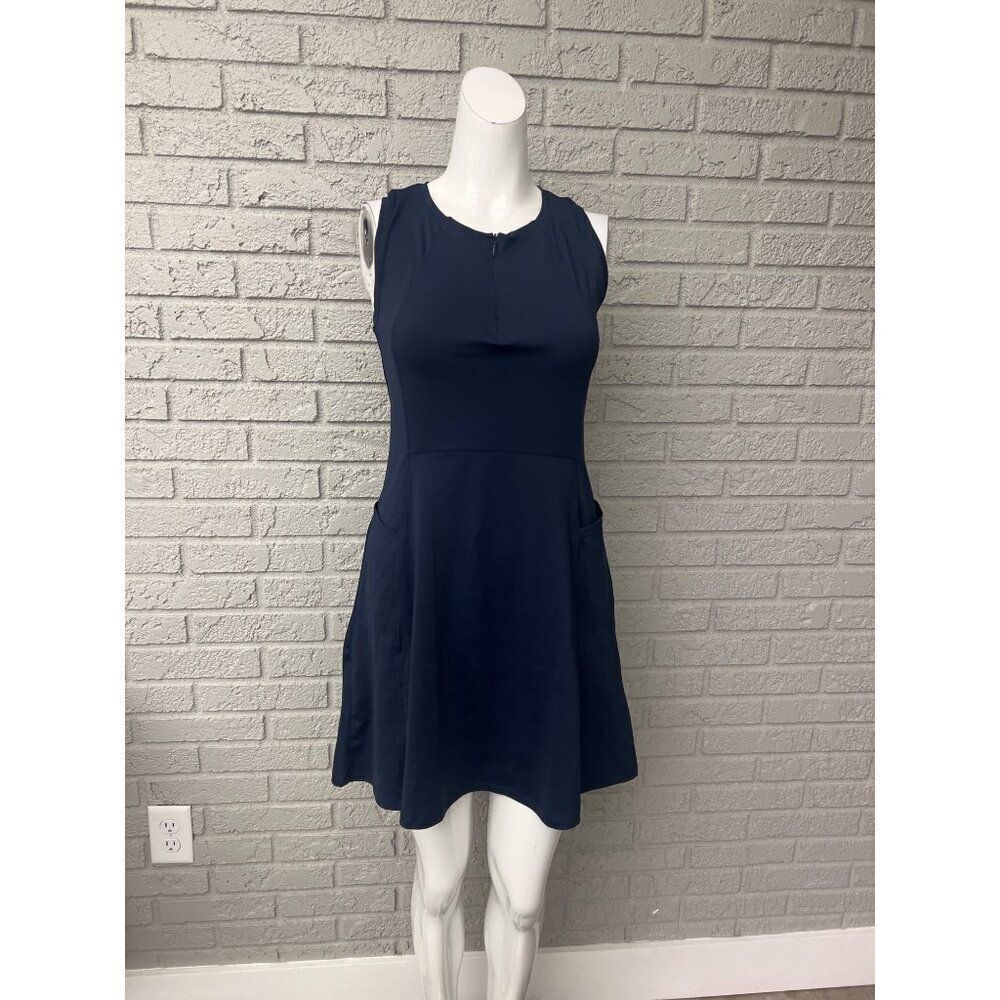 Baleaf Women Navy Athletic Tennis Golf Sleeveless Knit Dress Size M